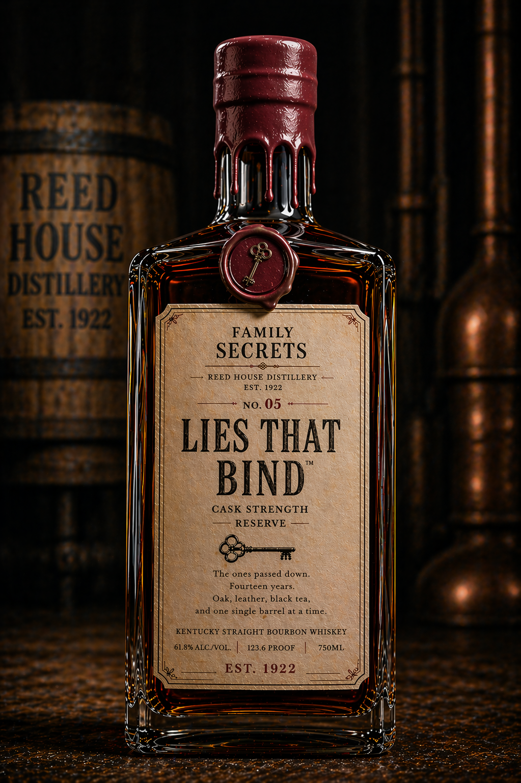 Lies That Bind bottle - Reed House Distillery Family Secrets No. 05 Reserve Cask Strength